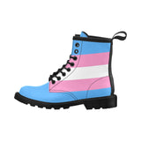 Trans Pride Women's PU Leather Martin Boots