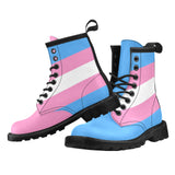Trans Pride Women's PU Leather Martin Boots
