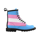 Trans Pride Women's PU Leather Martin Boots