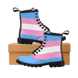 Trans Pride Women's PU Leather Martin Boots
