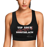 Princess MC Tip Bootblack Women's All Over Print Sports Bra