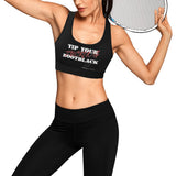 Princess MC Tip Bootblack Women's All Over Print Sports Bra