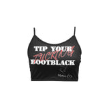 Princess MC Tip Bootblack Women's Spaghetti Strap Crop Top