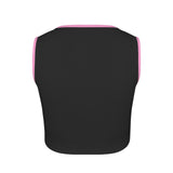Princess MC Tip Bootblack Women's Square Neck Crop Tank Top