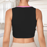 Princess MC Tip Bootblack Sleeveless Crop Sports Tank Top