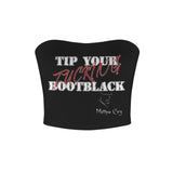Princess MC Tip Bootblack Basic Backless Tube Crop Top