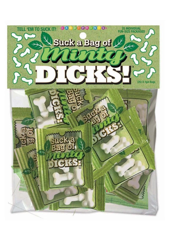 Suck A Bag Of Minty Dicks - 25 mini packs - Mint