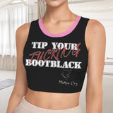 Princess MC Tip Bootblack Sleeveless Crop Sports Tank Top