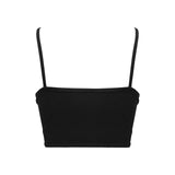 Princess MC Tip Bootblack Women's Spaghetti Strap Crop Top