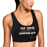 Princess MC Tip Bootblack Women's All Over Print Sports Bra