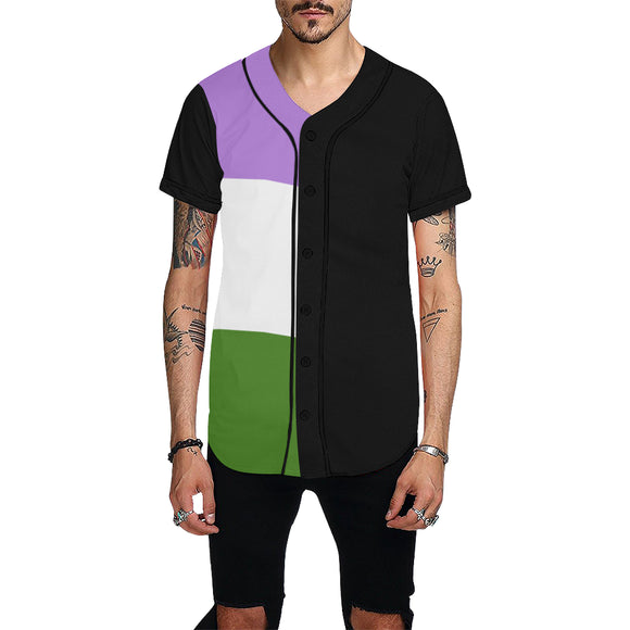 Genderqueer Pride Baseball Jersey