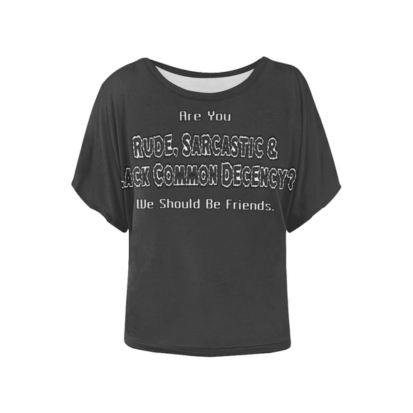 Let's Be Friends Batwing Shirt
