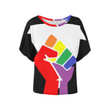 Black LGBTQ Pride Batwing Shirt